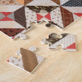 Patchwork Quilt Motif Challenger Jigsaw Puzzle (Côté)