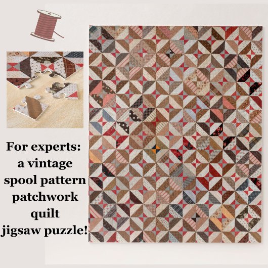 Patchwork Quilt Motif Challenger Jigsaw Puzzle