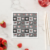 Patchwork Quilt Multicolored Gingham Servet (Insitu)