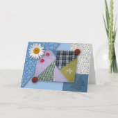 Patchwork Quilt Note Kaart (Voorkant)