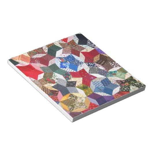 Patchwork Quilt Notitieblok (Schuin)