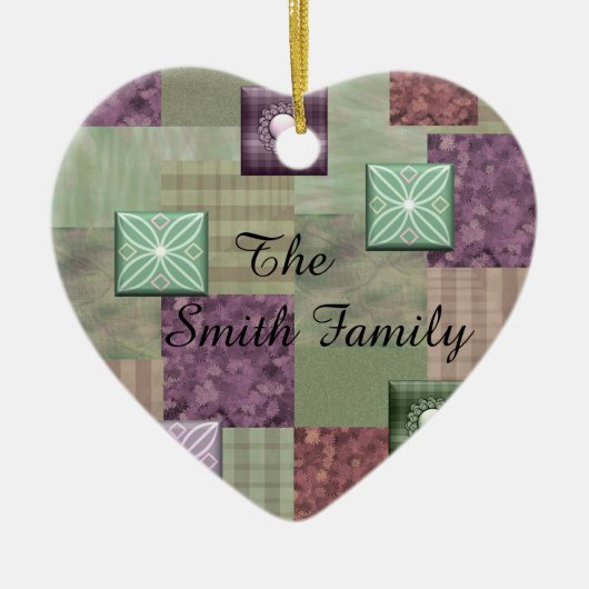 Patchwork Quilt Ornament (Voorkant)