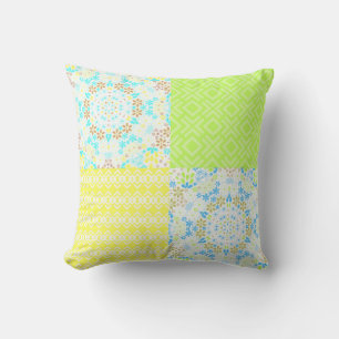 Patchwork quilt ornamental retro florale ye kussen
