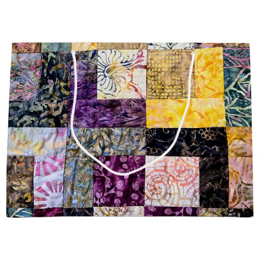 Patchwork Quilt Pattern Groot Cadeauzakje (Voorkant)