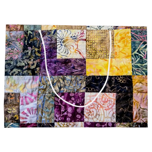Patchwork Quilt Pattern Groot Cadeauzakje (Achterkant)