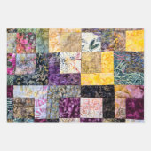 Patchwork Quilt Pattern Inpakpapier Vel (Voorkant 2)