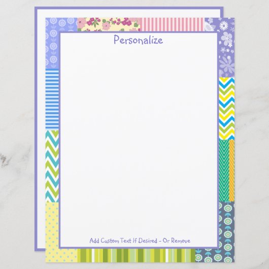  patchwork Quilt Pattern Sewing Personaliseren (Voorkant / Achterkant)