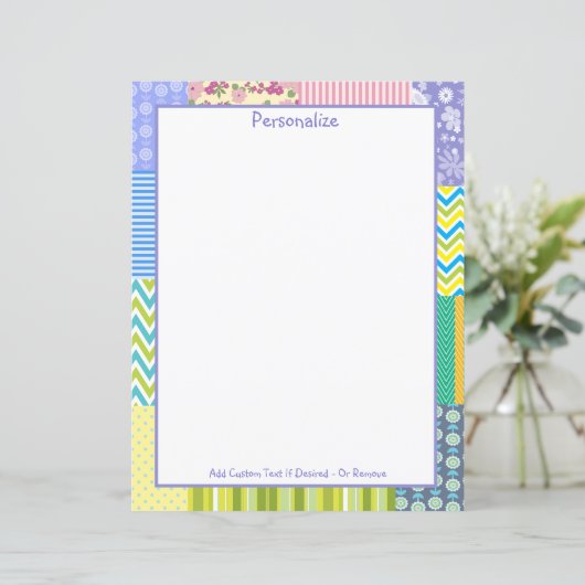  patchwork Quilt Pattern Sewing Personaliseren (Staand voorkant)