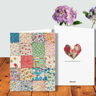 Patchwork Quilt Print Kaart