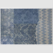 Patchwork Quilt Rustieke Bloemen Decoupage Tissuepapier (Voorkant)