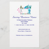 Patchwork Quilt Sewing Machine Business Flyer (Achterkant)