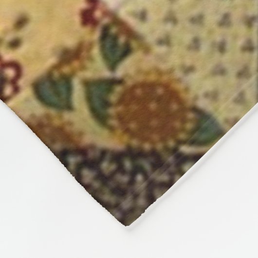 PATCHWORK QUILT (Simular) Vluchtdepankets Fleece Deken (Hoek)