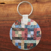Patchwork Quilt Sleutelhanger (Voorkant)