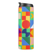 Patchwork Quilt Thermosbeker (Geroteerd rechts)