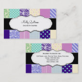  patchwork Quilt Visitekaartjes (Voorkant / Achterkant)
