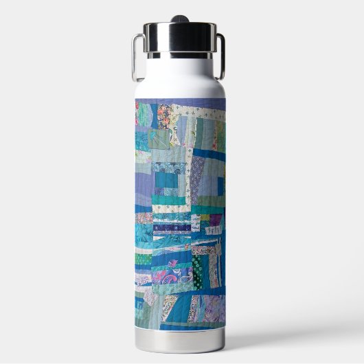 Patchwork Quilt Waterfles (Voorkant)