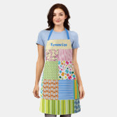  patchwork Quilt Women's Sewing Personalize Schort (Gedragen)