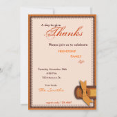 Patchwork Quilted-look-Thanksgiving Kaart (Achterkant)