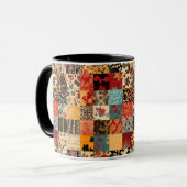 Patchwork Quiltstijl Mok (Voorkant links)