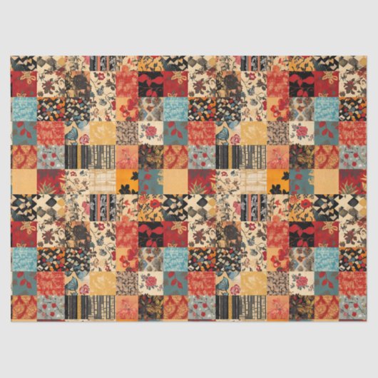 Patchwork Quiltstijl Tissuepapier (Voorkant)
