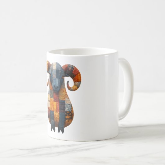 Patchwork Ram Mug (Devant droit)