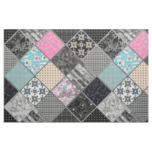 Patchwork retro kleuren patchwork quilting stof