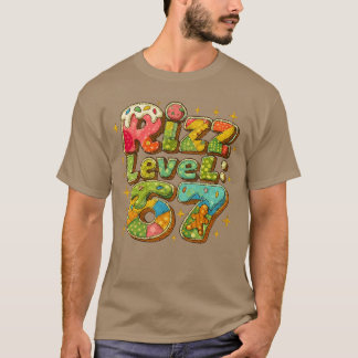 Patchwork Rizz Niveau 67 Grappig Gamer Design voor T-shirt