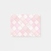 Patchwork Rood en Roze kantelpatroon Post-it® Notes (Voorkant)