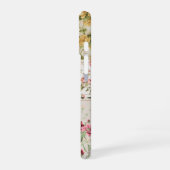 Patchwork Roos Custom Monogram iPhone 16 Hoesje (Linkerkant)