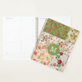 Patchwork Rose Custom Monogram Planner (Display)
