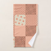 Patchwork Rose Rétro (Serviette à main)