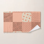 Patchwork Rose Rétro (Serviette à main)
