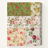 Patchwork Roze Aangepaste Monogram Journal Noteboo Notitieboek (Achterkant)