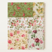 Patchwork Roze Aangepaste Monogram Planner (Achterkant)