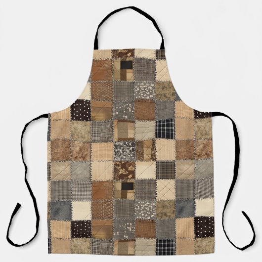 Patchwork rustique tout-sur-impression tablier (Recto)