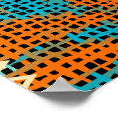 Patchwork ruw canvas  imitatie poster (Hoek)