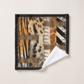 "Patchwork Safari Chic" (Gant de toilette)
