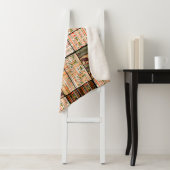 Patchwork seamless african ornamental pattern text sherpa deken (In situ)