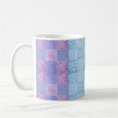 Patchwork Shabby Chic 11 oz Classic White Mok (Links)
