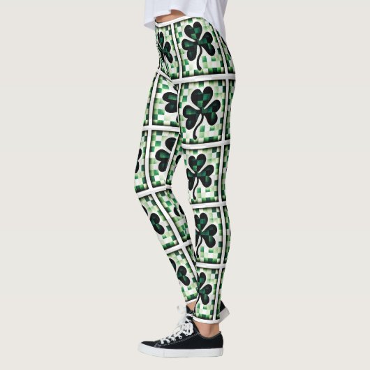 Patchwork Shamrock Leggings (Links)