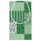 Patchwork Shamrock vert Petit sac cadeau (Dos)