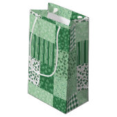 Patchwork Shamrock vert Petit sac cadeau (Dos Angle)