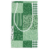 Patchwork Shamrock vert Petit sac cadeau (Devant)