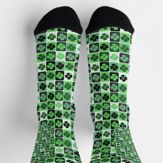 Patchwork Shamrocks Sokken (Top)