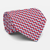 Patchwork Slowakije Vlag Patroon Stropdas (Opgerold)