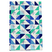 Patchwork Snowflakes - Arrière - plan léger - Sac  (Devant)