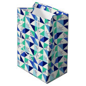 Patchwork Snowflakes - Arrière - plan léger - Sac  (Dos Angle)