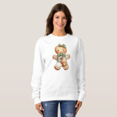 Patchwork Snowman Christmas Trui (Voorkant volledig)