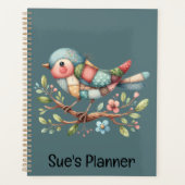 Patchwork Songbird on Blooming Branch (Devant)