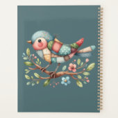 Patchwork Songbird on Blooming Branch (Dos)